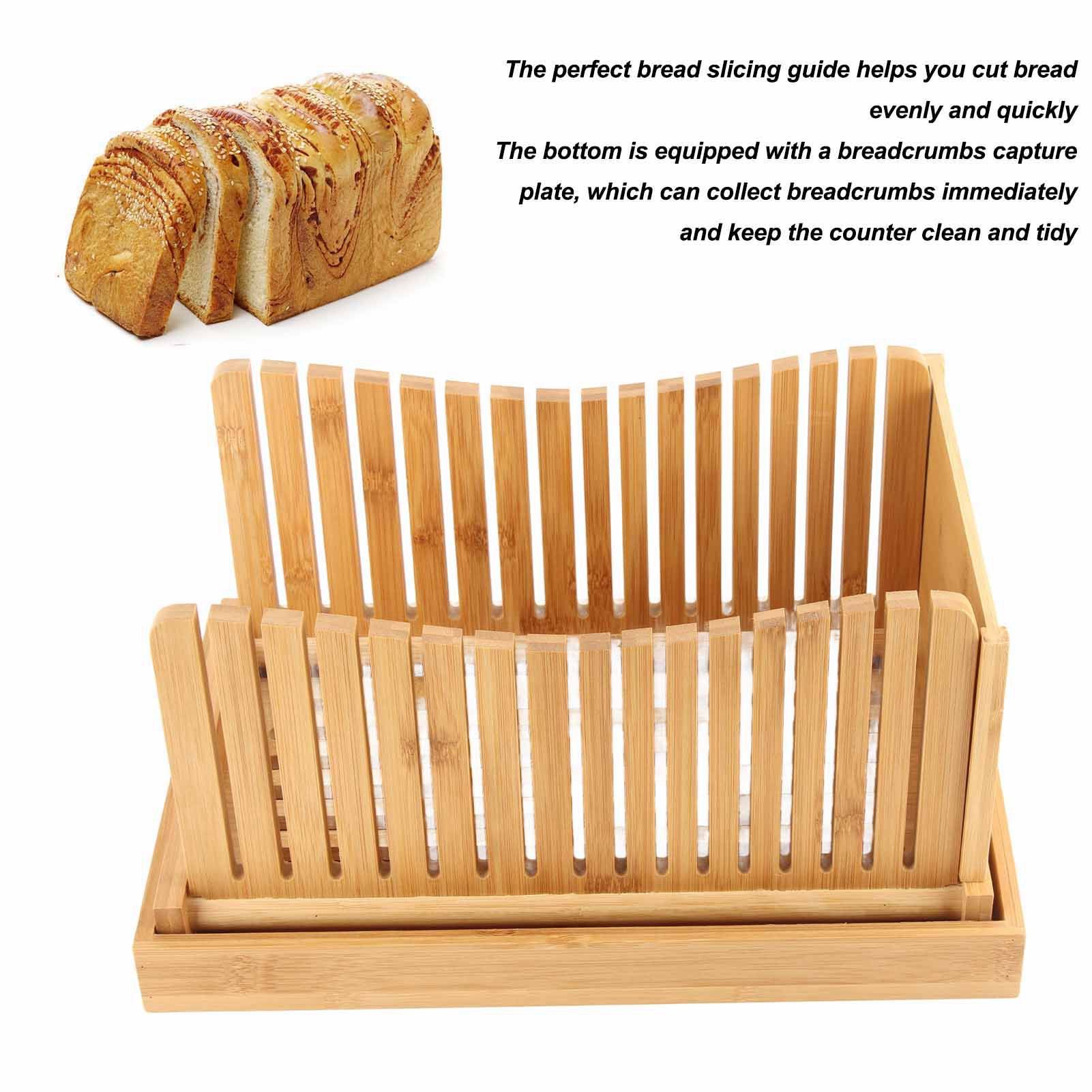 Bamboo Foldable Bread Slicing Guide Toast Loaf Cutting Guide Slicing Maker Kitchen DIY Baking Pastry Tools V1294-YM0521-3118230006411
