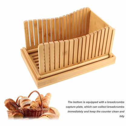 Bamboo Foldable Bread Slicing Guide Toast Loaf Cutting Guide Slicing Maker Kitchen DIY Baking Pastry Tools V1294-YM0521-3118230006411