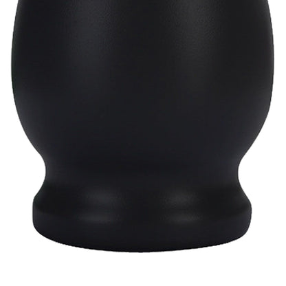 8oz 304 Stainless Steel Gourd Cup Double Layers Vacuum Insulation Cup with Straw Brush Black V1294-YM0521-3118230012111