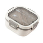 2 Layer Plastic Salad Lunch Box Microwave Safe Salad Lunch Container Portable Fruit Fat Reducing Light Food V1294-YM0521-3118230013511