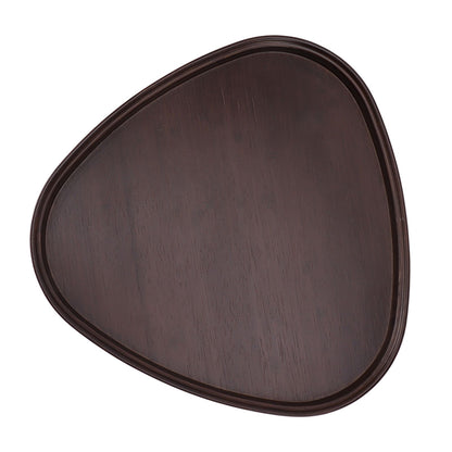 Wood Serving Tray Sturdy Bamboo Simple Elegant Triangular Multifunction Wooden Tea Tray for Cafe Office V1294-YM0521-3118230015612