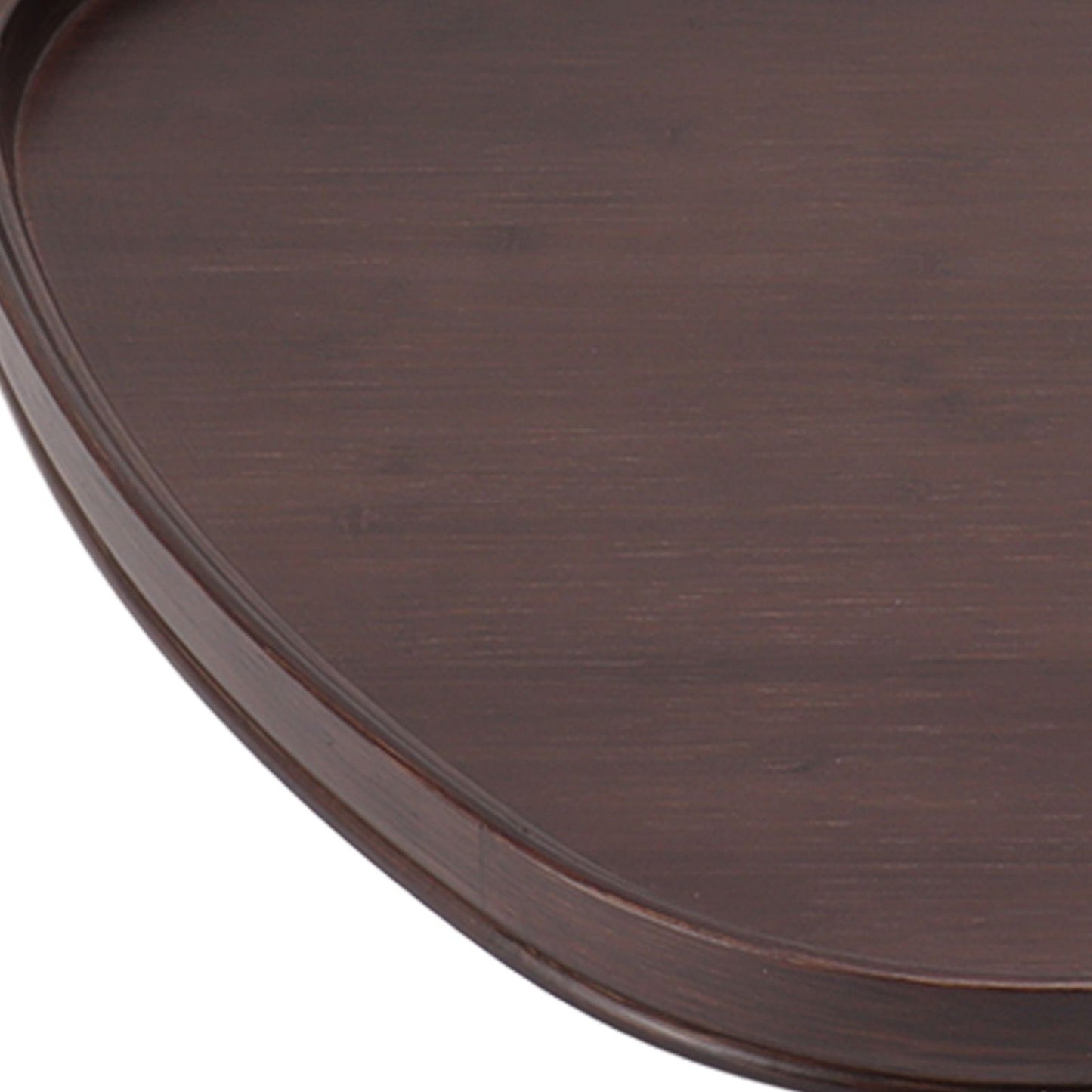 Wood Serving Tray Sturdy Bamboo Simple Elegant Triangular Multifunction Wooden Tea Tray for Cafe Office V1294-YM0521-3118230015612
