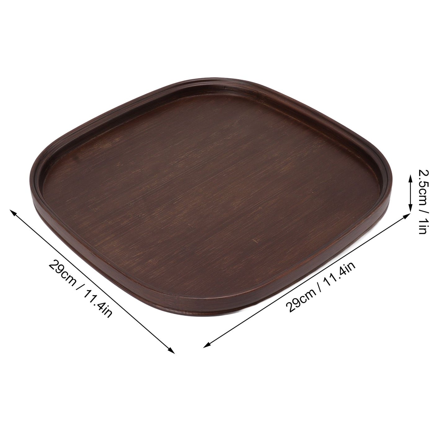 Tea Tray Bamboo Teaboard Refreshment Dried Fruit Teacup Serving Plate Walnut Wood Color L V1294-YM0521-3118230016011