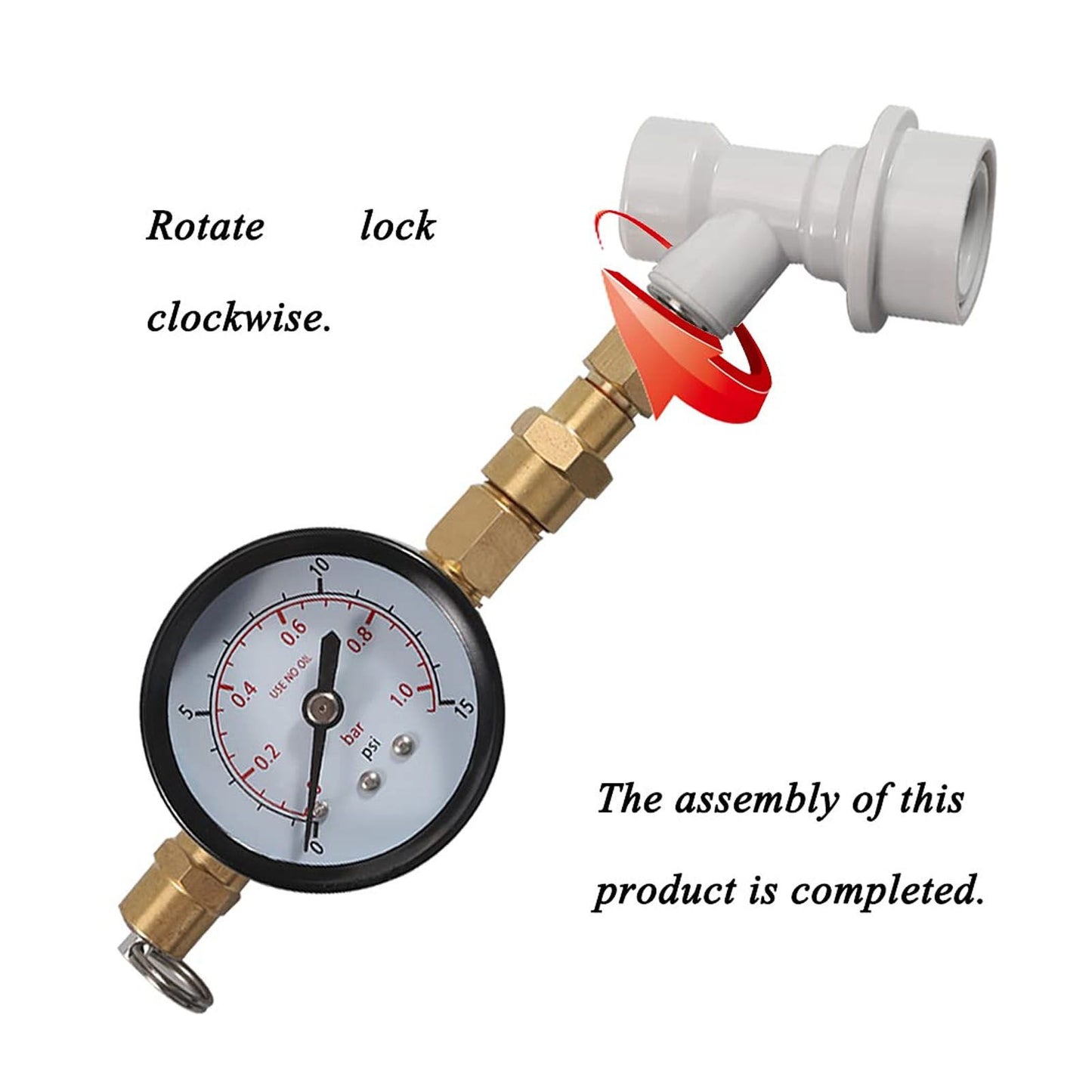 Beer Brew Spunding Valve Adjustable Pressure Relief Valve with Ball Lock Beer Brewing Equipment V1294-YM0521-3118230020411