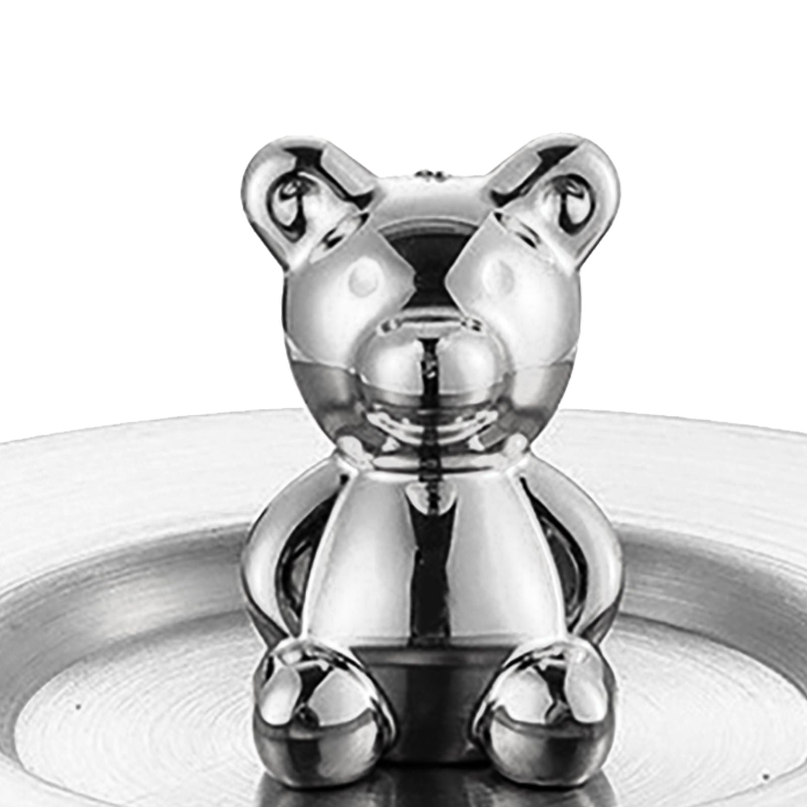 Cute Bear Cup Cover Stainless Steel Dustproof Rounded Edges Glossy Surface Artistic Cup Lid for Mug Glass Cup V1294-YM0521-3118230022711