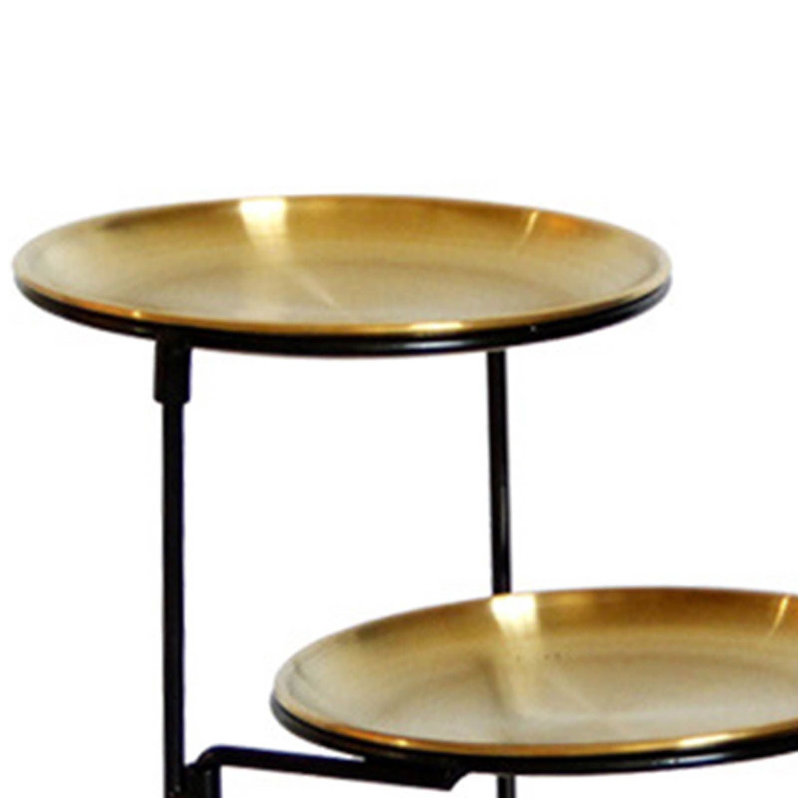 Three Layer Fruit Basket Stainless Steel Fruit Basket Modern Multi Layer Fruit Snack Storage Basket Golden V1294-YM0521-3118230023011