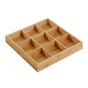Divided Wooden Tray Multi Compartments Serving Tray for Hot Pot Restaurants Sushi Plate 9 Compartments V1294-YM0521-3118230024115