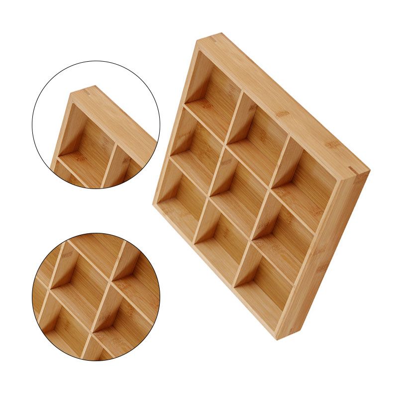 Divided Wooden Tray Multi Compartments Serving Tray for Hot Pot Restaurants Sushi Plate 9 Compartments V1294-YM0521-3118230024115