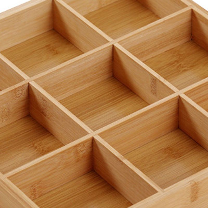 Divided Wooden Tray Multi Compartments Serving Tray for Hot Pot Restaurants Sushi Plate 9 Compartments V1294-YM0521-3118230024115