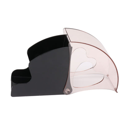 Coffee Filter Holder Storage Coffee Filter Paper Dispenser Rack with Dustproof Cover for Cafe Office Black V1294-YM0521-3118230025311