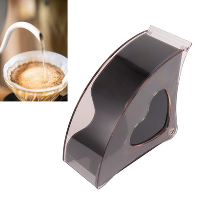 Coffee Filter Holder Storage Coffee Filter Paper Dispenser Rack with Dustproof Cover for Cafe Office Black V1294-YM0521-3118230025311