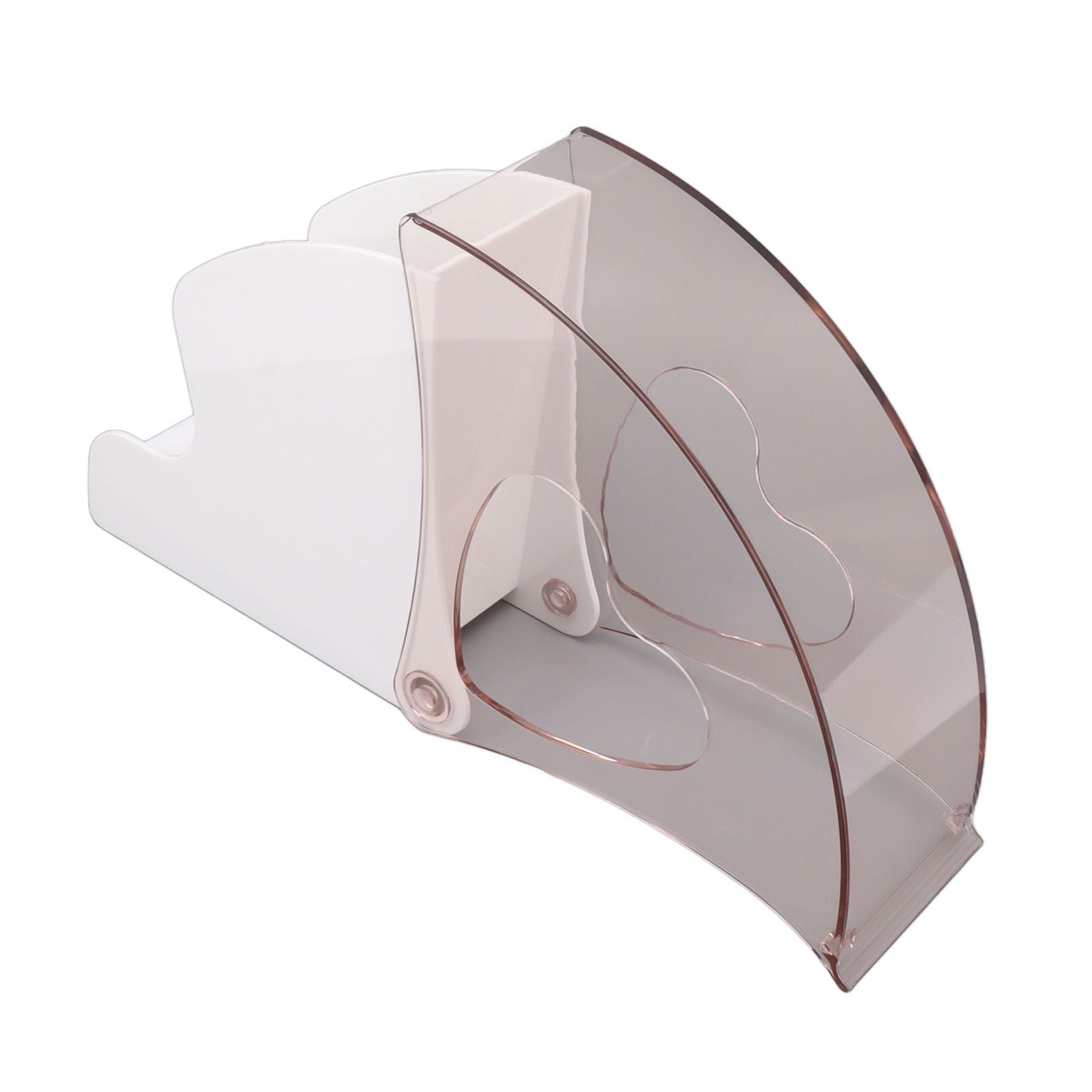 Coffee Filter Holder Storage Coffee Filter Paper Dispenser Rack with Dustproof Cover for Cafe Office White V1294-YM0521-3118230025312