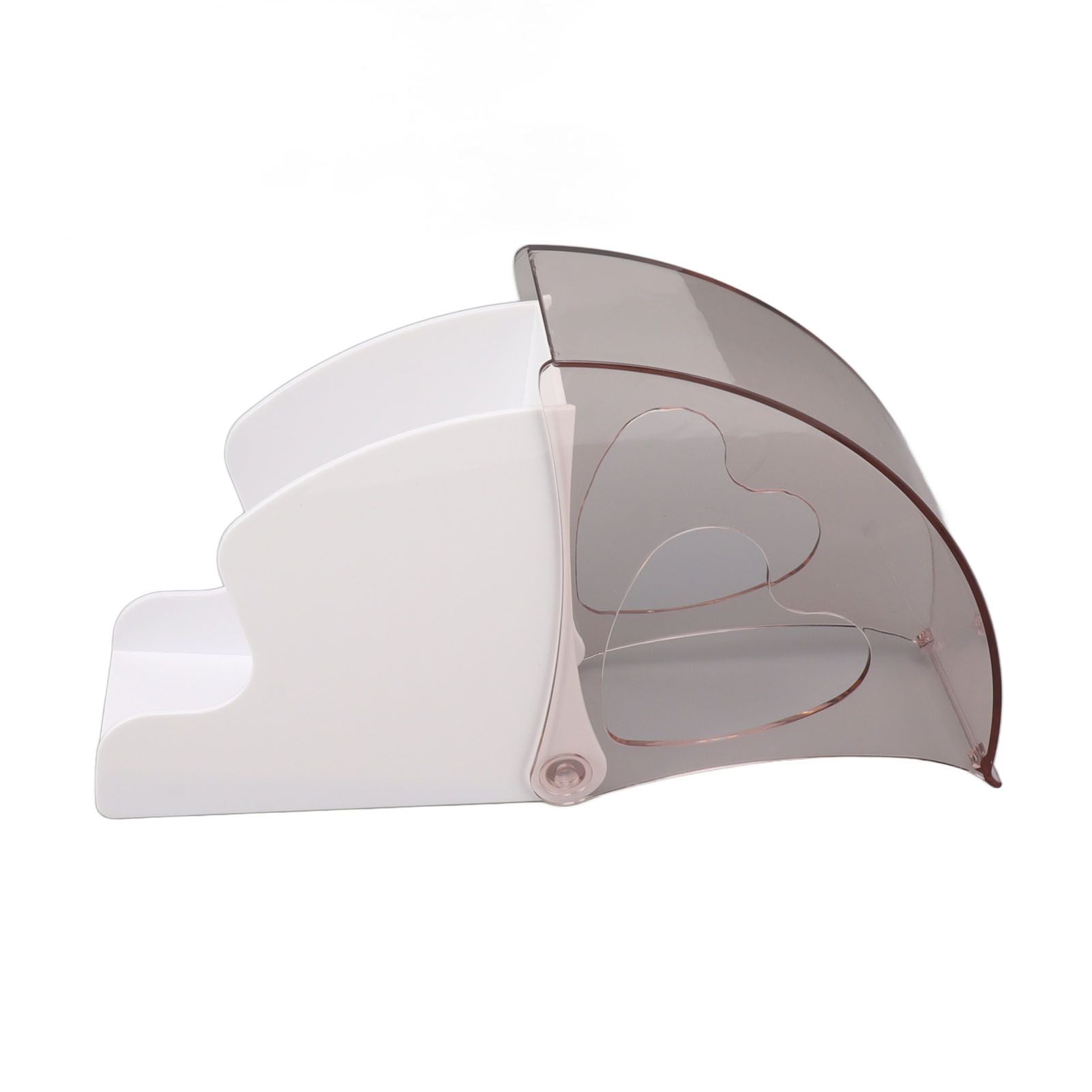 Coffee Filter Holder Storage Coffee Filter Paper Dispenser Rack with Dustproof Cover for Cafe Office White V1294-YM0521-3118230025312
