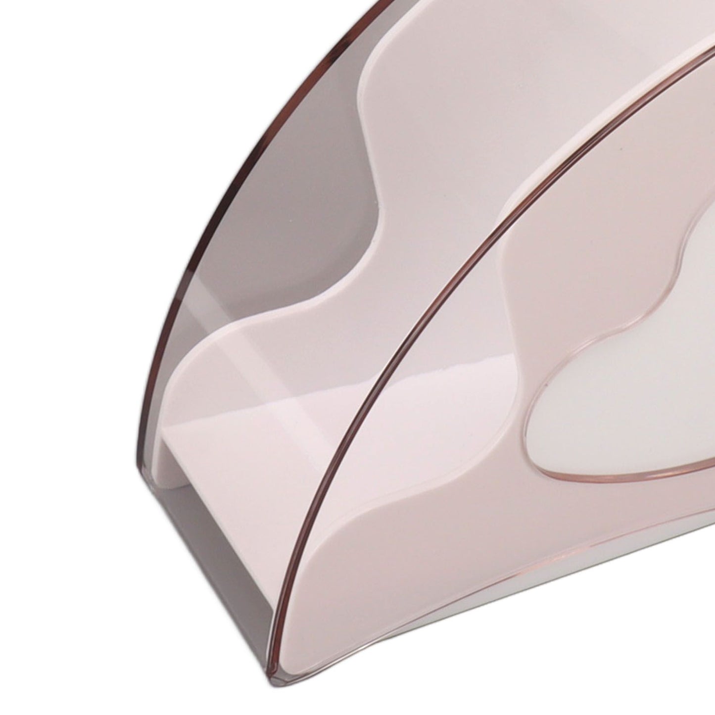 Coffee Filter Holder Storage Coffee Filter Paper Dispenser Rack with Dustproof Cover for Cafe Office White V1294-YM0521-3118230025312