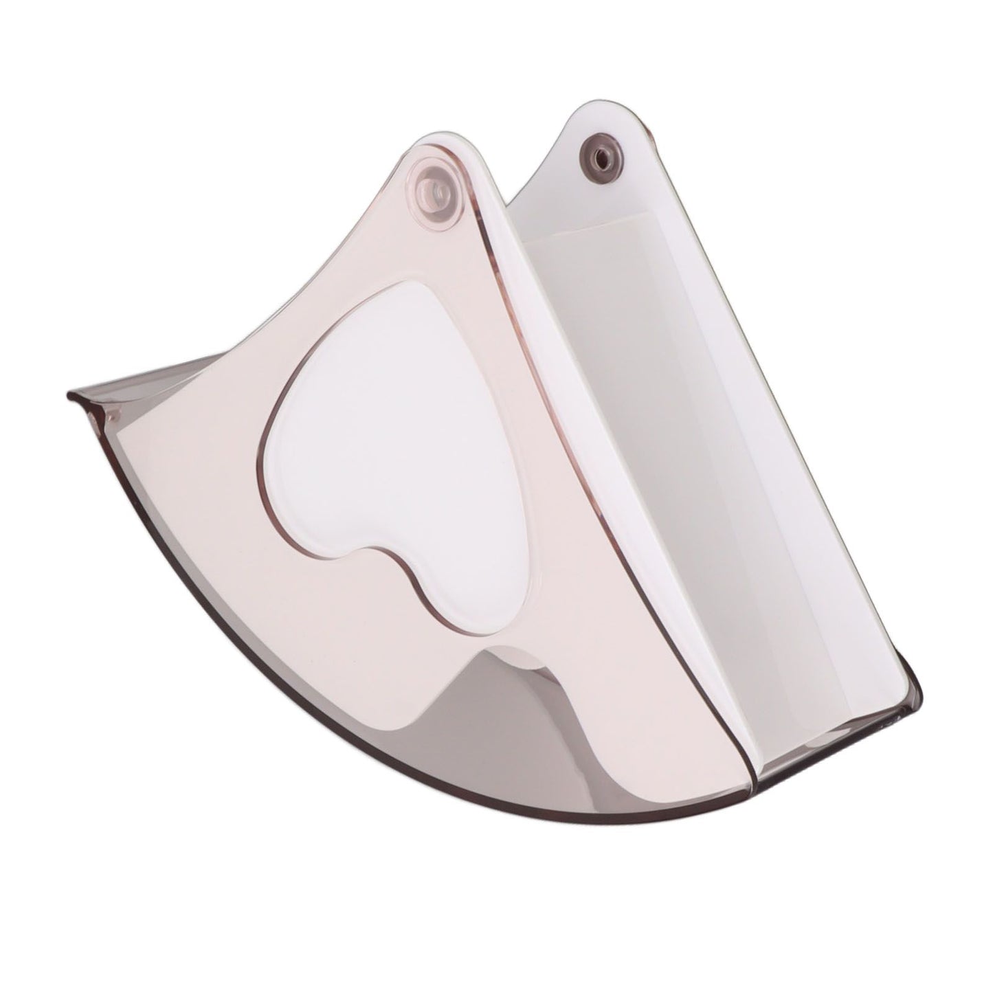 Coffee Filter Holder Storage Coffee Filter Paper Dispenser Rack with Dustproof Cover for Cafe Office White V1294-YM0521-3118230025312