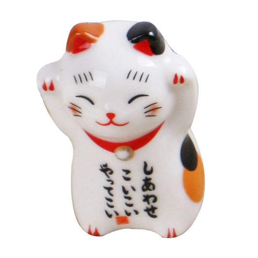 5Pcs Chopstick Racks Ceramic Cat Tableware Rest Mini Ceramic Kitten Ornaments Japanese Style V1294-YM0521-3118230026111