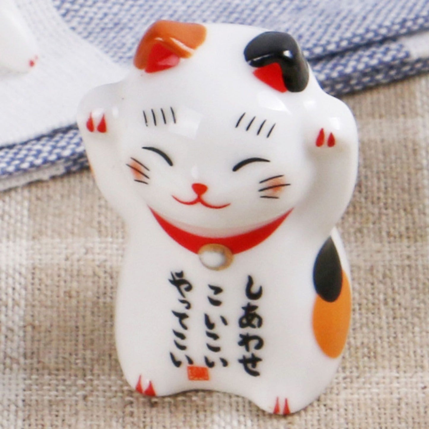 5Pcs Chopstick Racks Ceramic Cat Tableware Rest Mini Ceramic Kitten Ornaments Japanese Style V1294-YM0521-3118230026111