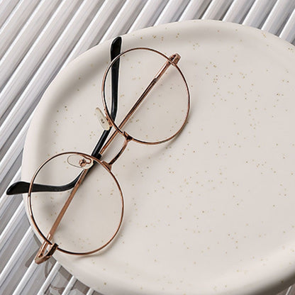 Jewelry Plate Ceramic Glossy Appearance Simple Modern Stylish Storage Tray for Home Gift White Round V1294-YM0521-3118230027411