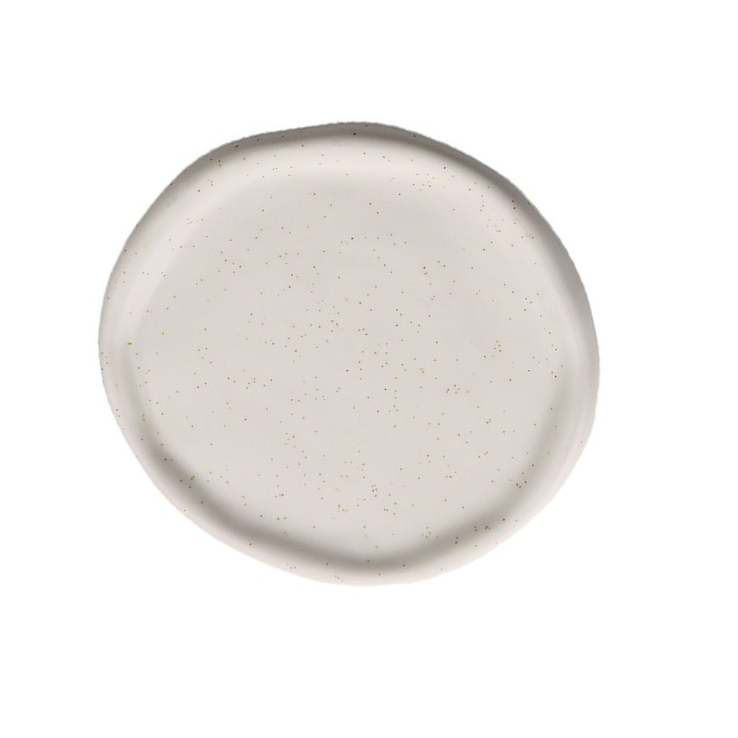 Jewelry Plate Ceramic Glossy Appearance Simple Modern Stylish Storage Tray for Home Gift White Round V1294-YM0521-3118230027411