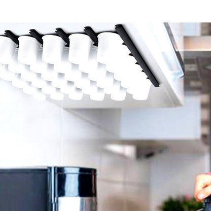 Coffee Capsule Strip Storage Organizing Wall Mounted Coffee Pod Holder Strip for Counter Kitchen Adhesive V1294-YM0521-3118230028414