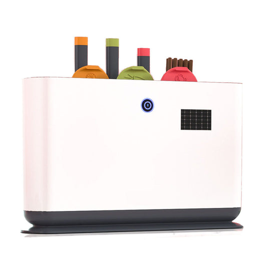 Knife Block Electric Ultraviolet All Round Cleaning Knife Chopstick Chopping Board Holder Utensils Organizer V1294-YM0521-3118230028611