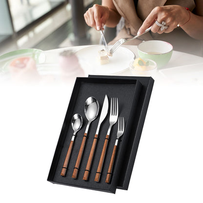 Tableware Cutlery Set Stainless Steel Dinner Knives Forks Spoons Eating Utensils High Hardness Flatware Set V1294-YM0521-3118230029611