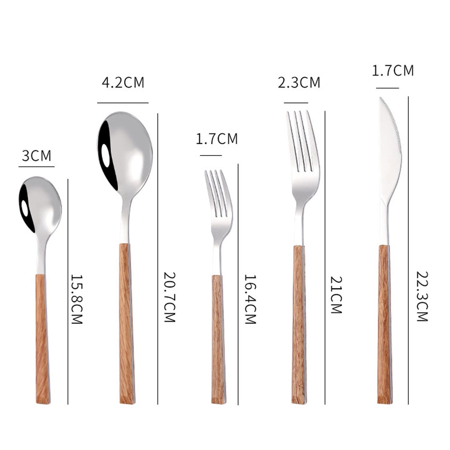 Tableware Cutlery Set Stainless Steel Dinner Knives Forks Spoons Eating Utensils High Hardness Flatware Set V1294-YM0521-3118230029611