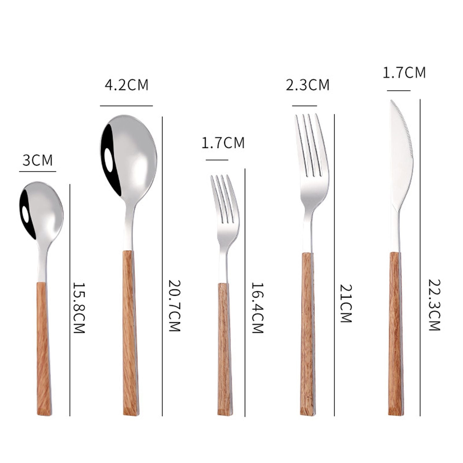 Tableware Cutlery Set Stainless Steel Dinner Knives Forks Spoons Eating Utensils High Hardness Flatware Set V1294-YM0521-3118230029611