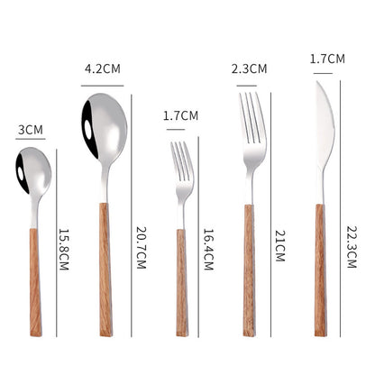 Tableware Cutlery Set Stainless Steel Dinner Knives Forks Spoons Eating Utensils High Hardness Flatware Set V1294-YM0521-3118230029611