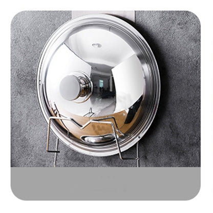 Wall Mounted Pot Lid Rack 3 Layers Multifunction Stainless Steel Lid Holder Chopping Board Storage Rack for V1294-YM0521-3118230031611