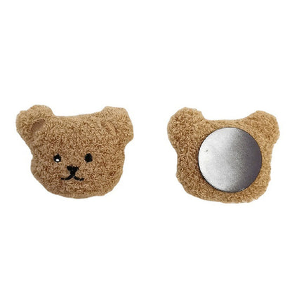 Plush Bear Fridge Magnet Rubber Soft Magnet 3D Animal Fridge Magnet for Kitchen Decoration Coffee V1294-YM0521-3118230032411
