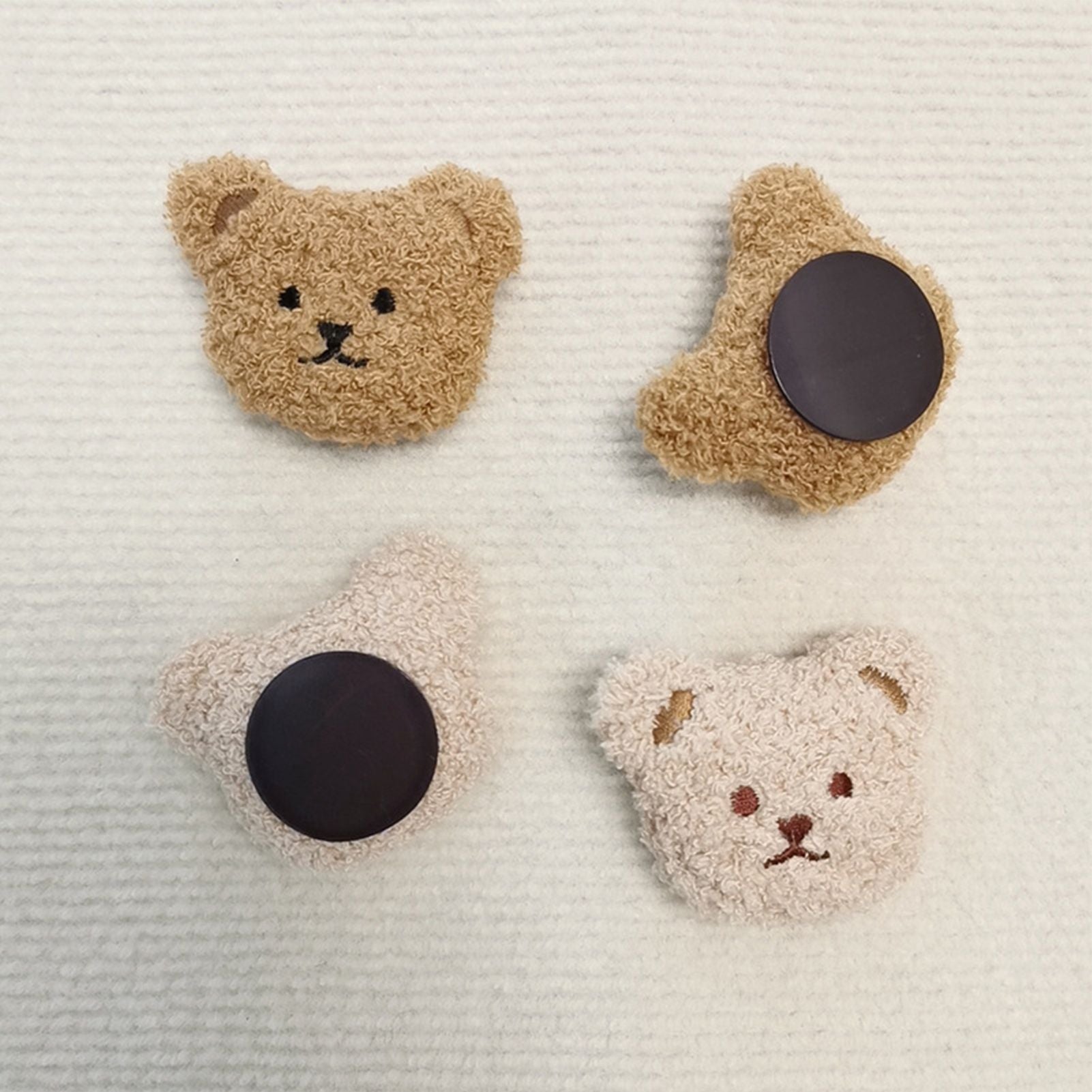Plush Bear Fridge Magnet Rubber Soft Magnet 3D Animal Fridge Magnet for Kitchen Decoration Coffee V1294-YM0521-3118230032411