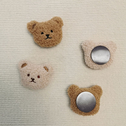 Plush Bear Fridge Magnet Rubber Soft Magnet 3D Animal Fridge Magnet for Kitchen Decoration Coffee V1294-YM0521-3118230032411