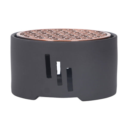 Teapot Warmer Kit with Bronze Color Mat Functional Convenient Tea Coffee Warm Tool for Coffee Beverages V1294-YM0521-3118230033311
