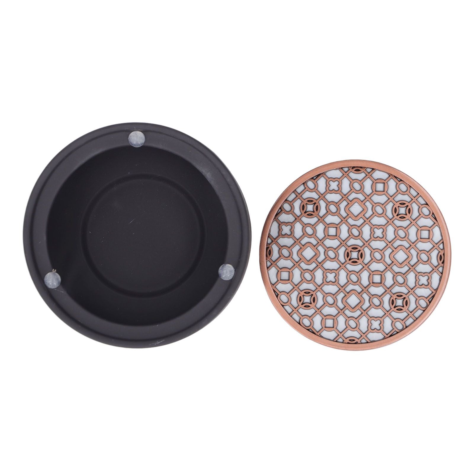 Teapot Warmer Kit with Bronze Color Mat Functional Convenient Tea Coffee Warm Tool for Coffee Beverages V1294-YM0521-3118230033311