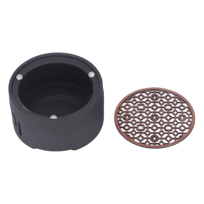 Teapot Warmer Kit with Bronze Color Mat Functional Convenient Tea Coffee Warm Tool for Coffee Beverages V1294-YM0521-3118230033311