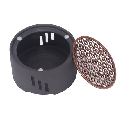 Teapot Warmer Kit with Bronze Color Mat Functional Convenient Tea Coffee Warm Tool for Coffee Beverages V1294-YM0521-3118230033311