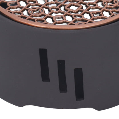 Teapot Warmer Kit with Bronze Color Mat Functional Convenient Tea Coffee Warm Tool for Coffee Beverages V1294-YM0521-3118230033311