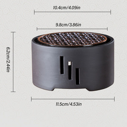 Teapot Warmer Kit with Bronze Color Mat Functional Convenient Tea Coffee Warm Tool for Coffee Beverages V1294-YM0521-3118230033311