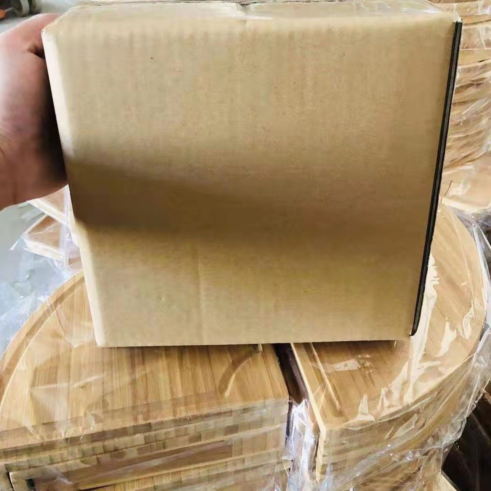 Bamboo Cheese Plate Board with 2 Knife Concealed Compartment Bread Fruit Snack Serving Tray V1294-YM0521-3118230033811