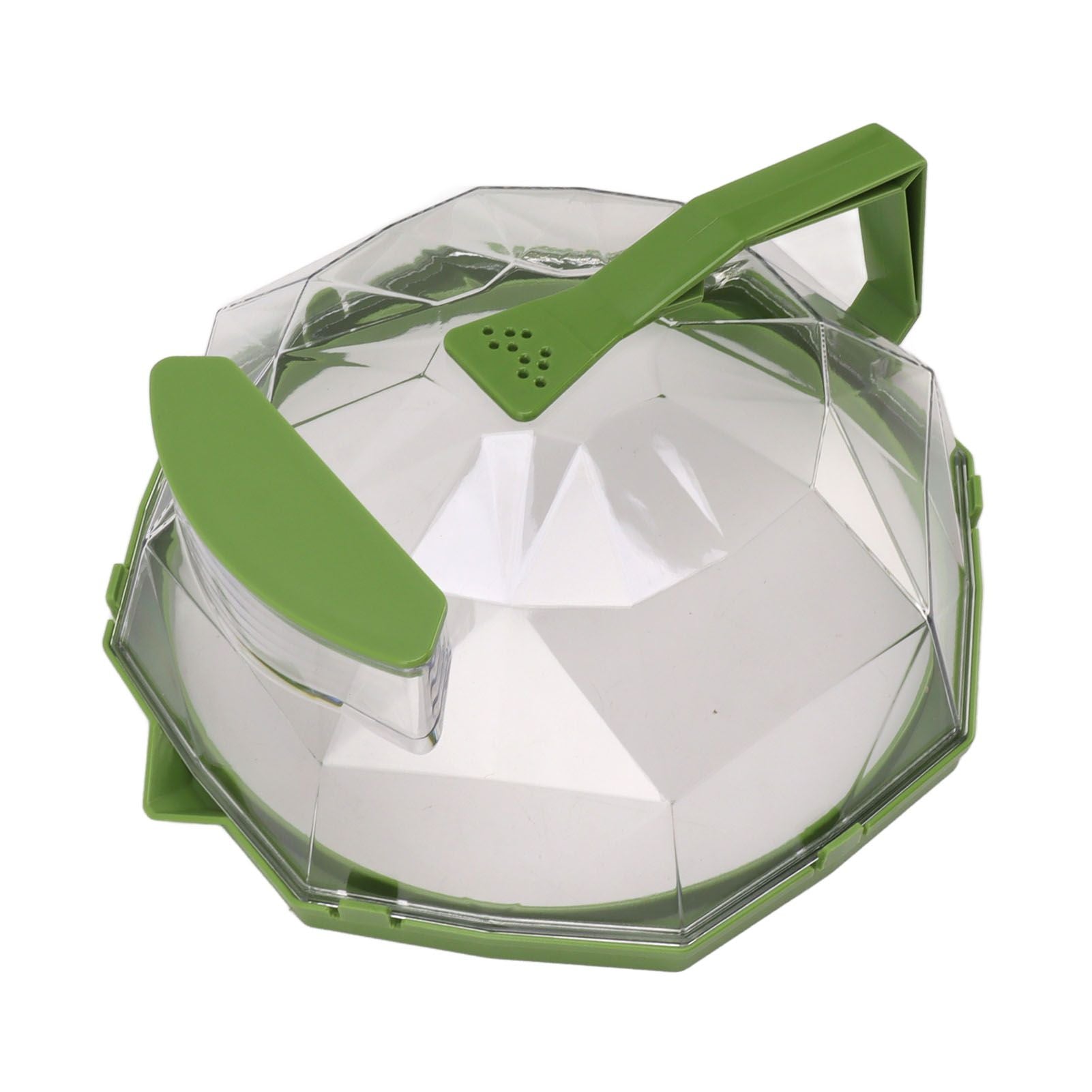 Microwave Splash Heating Cover PC Food Splatter Guard with Extension Handle for Kitchen Cooking Grass Green V1294-YM0521-3118230036512