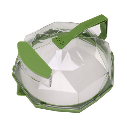 Microwave Splash Heating Cover PC Food Splatter Guard with Extension Handle for Kitchen Cooking Grass Green V1294-YM0521-3118230036512