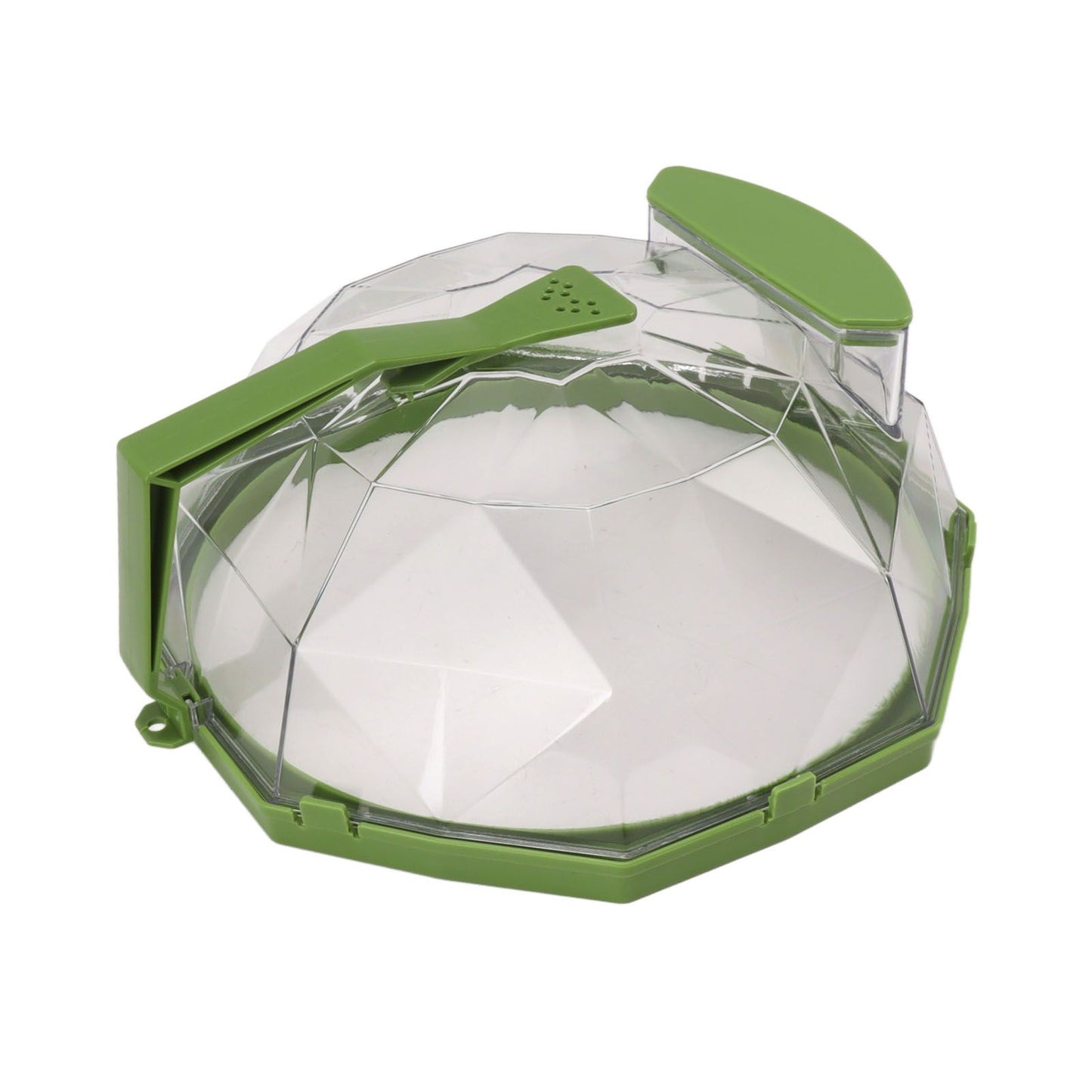 Microwave Splash Heating Cover PC Food Splatter Guard with Extension Handle for Kitchen Cooking Grass Green V1294-YM0521-3118230036512