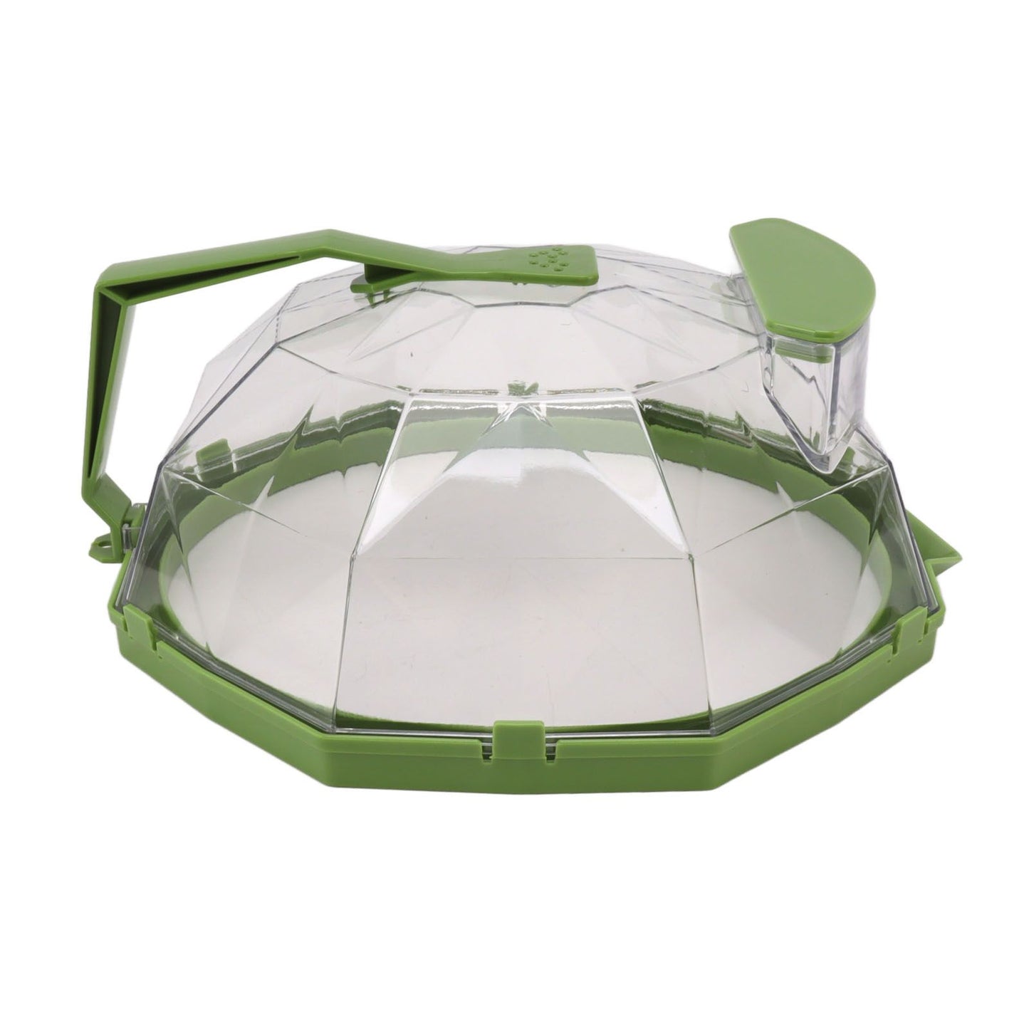 Microwave Splash Heating Cover PC Food Splatter Guard with Extension Handle for Kitchen Cooking Grass Green V1294-YM0521-3118230036512