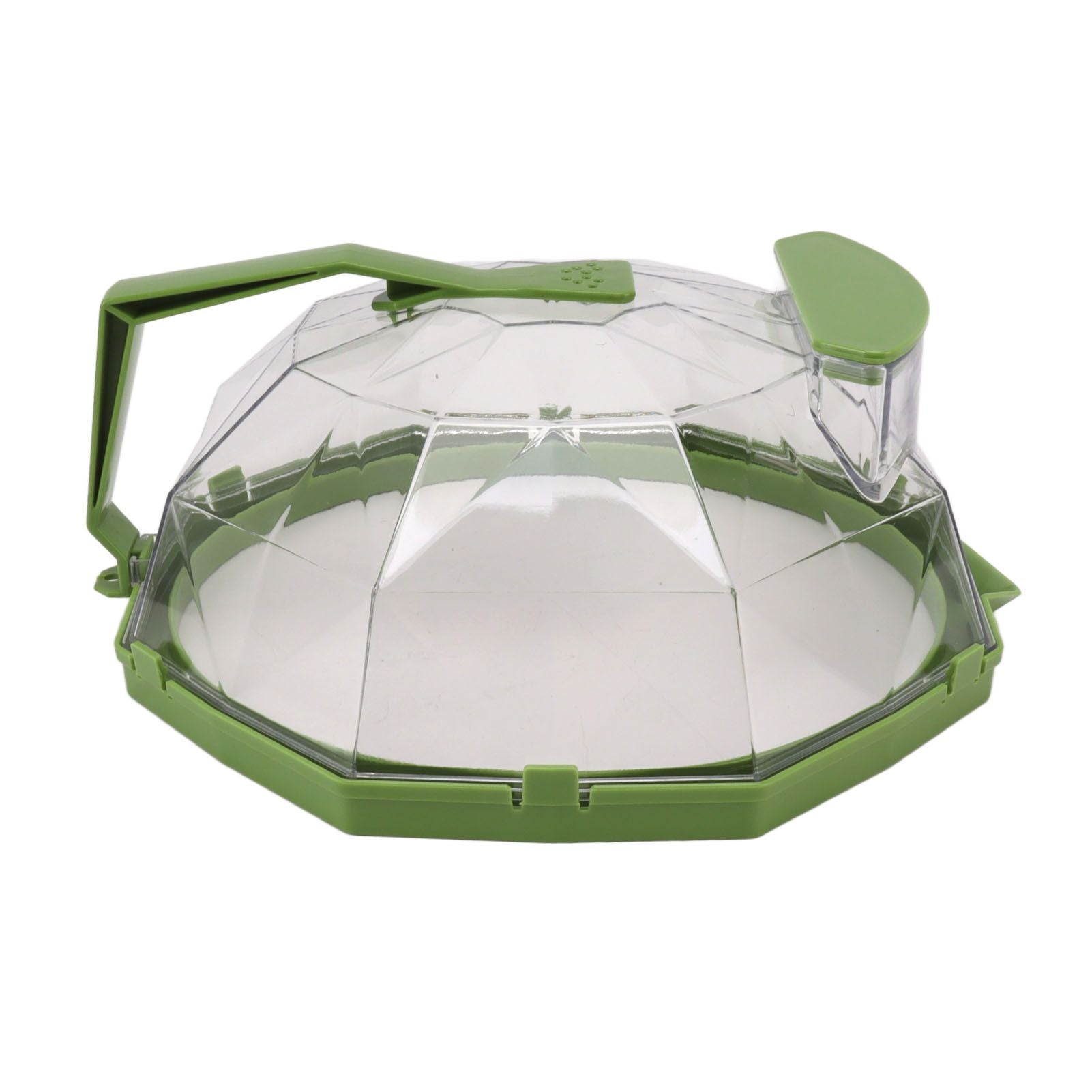 Microwave Splash Heating Cover PC Food Splatter Guard with Extension Handle for Kitchen Cooking Grass Green V1294-YM0521-3118230036512