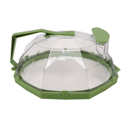 Microwave Splash Heating Cover PC Food Splatter Guard with Extension Handle for Kitchen Cooking Grass Green V1294-YM0521-3118230036512