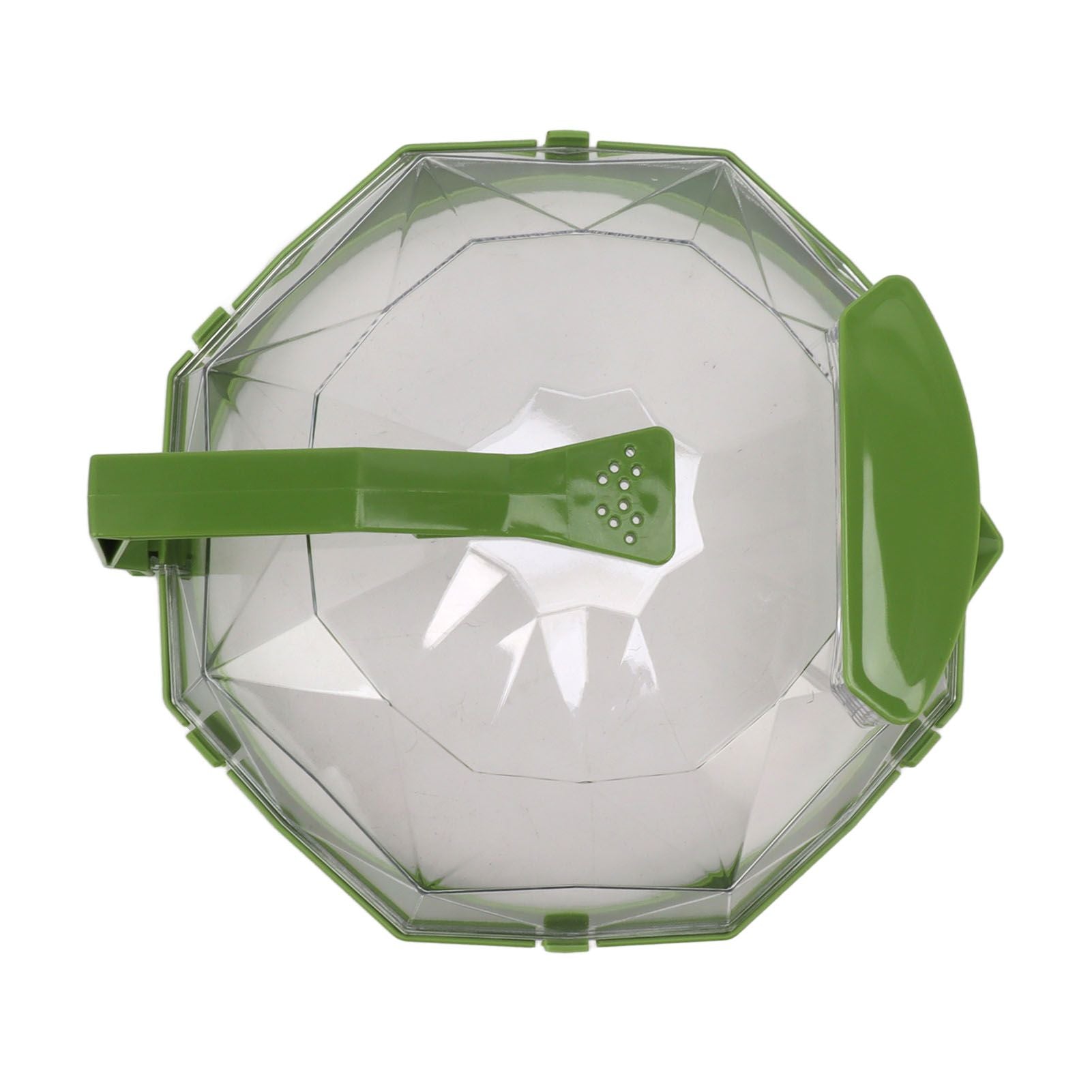Microwave Splash Heating Cover PC Food Splatter Guard with Extension Handle for Kitchen Cooking Grass Green V1294-YM0521-3118230036512