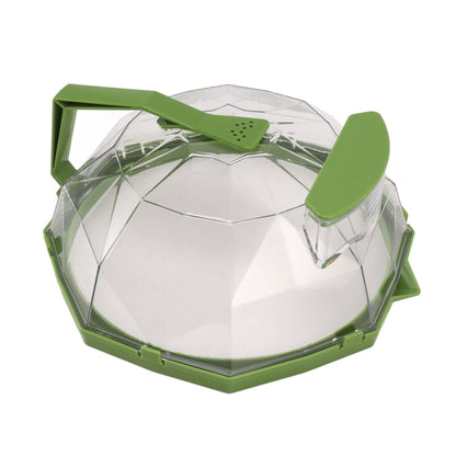 Microwave Splash Heating Cover PC Food Splatter Guard with Extension Handle for Kitchen Cooking Grass Green V1294-YM0521-3118230036512