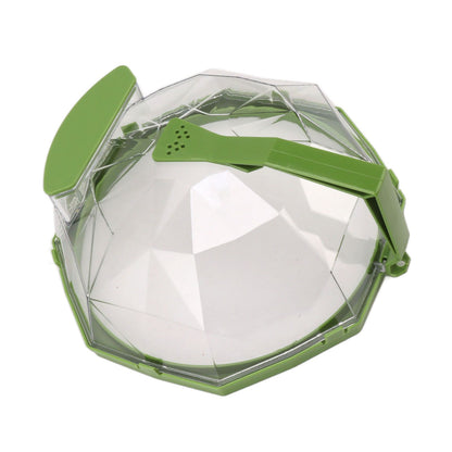 Microwave Splash Heating Cover PC Food Splatter Guard with Extension Handle for Kitchen Cooking Grass Green V1294-YM0521-3118230036512