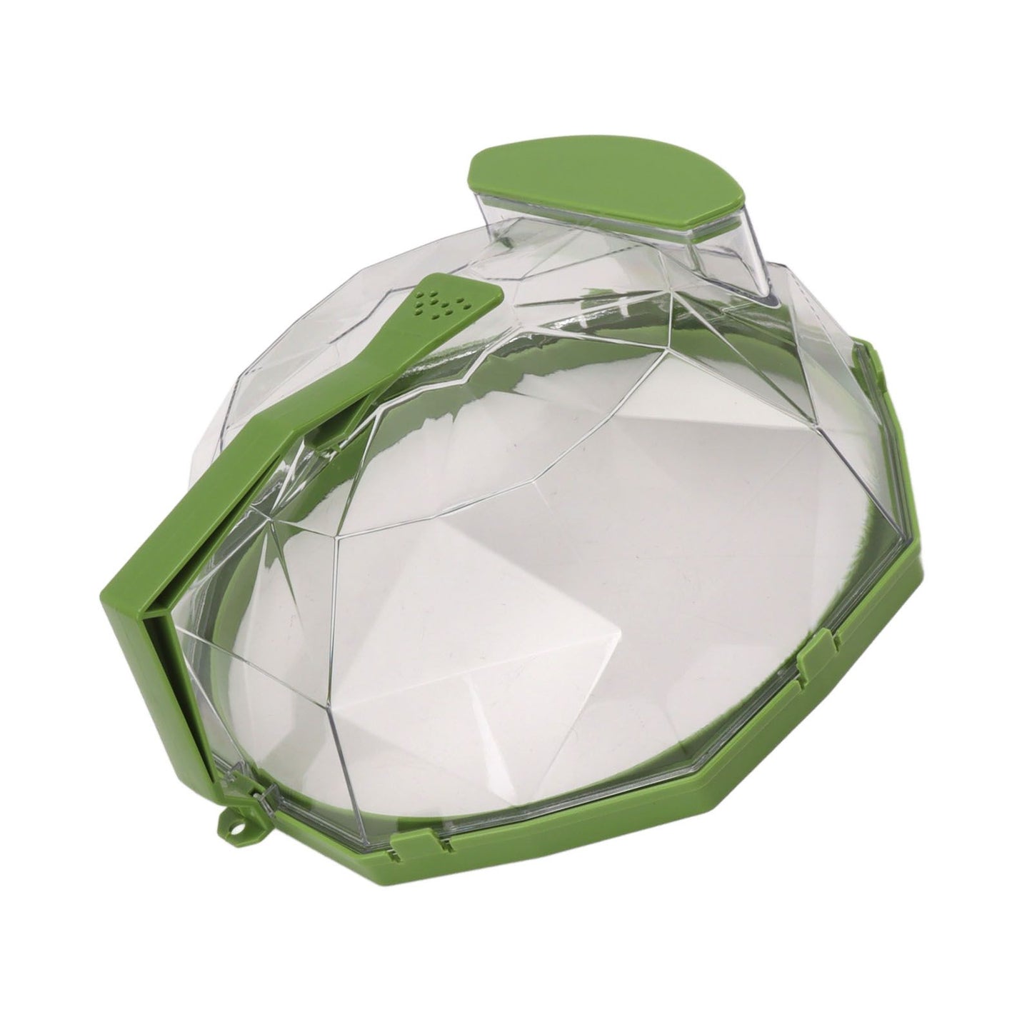Microwave Splash Heating Cover PC Food Splatter Guard with Extension Handle for Kitchen Cooking Grass Green V1294-YM0521-3118230036512